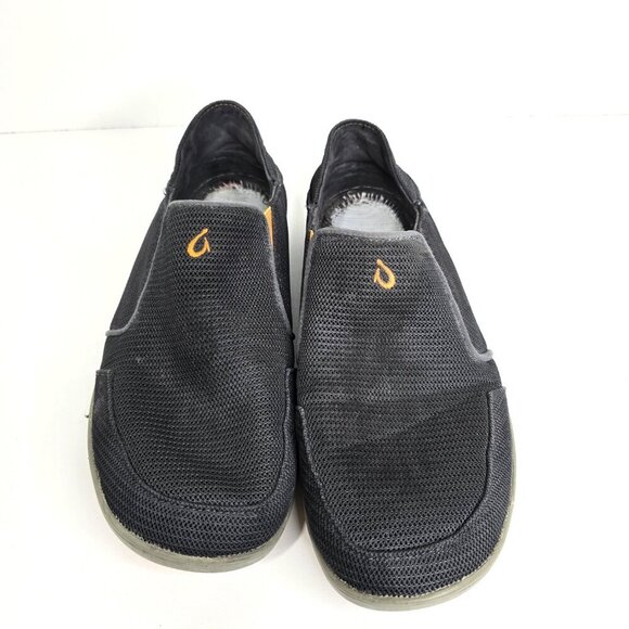 Olukai Nohea Mesh Sneakers Shoes Sz 10M Gray Slip On Casual Comfort Outdoor - Picture 2 of 7